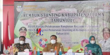 REMBUK STUNTING KABUPATEN SELUMA TAHUN 2021 SECARA VIRTUAL