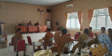 SINKRONISASI DATA SASARAN DAN CAPAIAN VAKSINASI COVID-19 UNTUK PERSIAPAN PEMAPARAN DATA KEPADA BUPATI DAN FORKOMDA DI KABUPATEN SELUMA