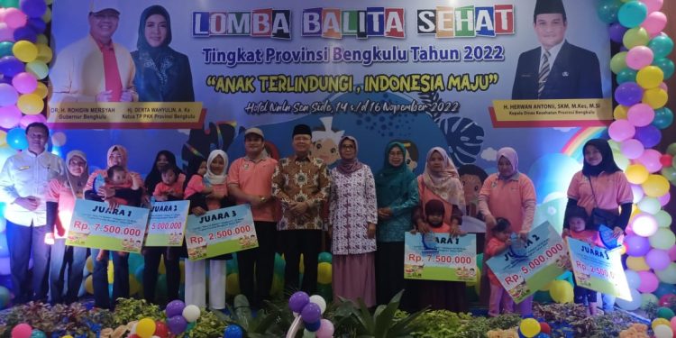 BALITA ASAL SELUMA JUARA 1 LOMBA BALITA SEHAT TINGKAT PROVINSI BENGKULU