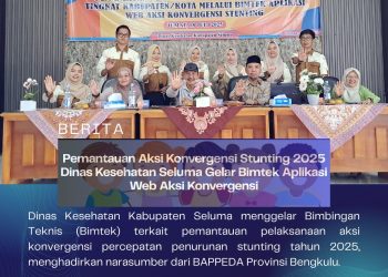 Pemantauan Aksi Konvergensi Stunting 2025: Dinas Kesehatan Seluma Gelar Bimtek Aplikasi Web Aksi Konvergensi
