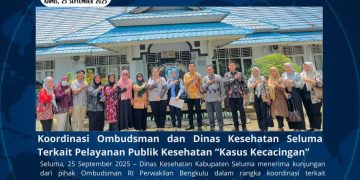 Koordinasi Ombudsman dan Dinas Kesehatan Seluma Terkait Pelayanan Publik Kesehatan Kasus Kecacingan