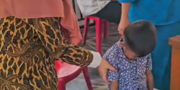 DINAS KESEHATAN KABUPATEN SELUMA LAKSANAKAN VALIDASI DATA BALITA BERMASALAH GIZI DI DESA RIAK SIABUN
