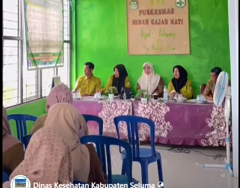 DINAS KESEHATAN KABUPATEN SELUMA LAKSANAKAN MONITORING DAN EVALUASI CAPAIAN PROGRAM P2P DI PUSKESMAS RENA GAJAH MATI