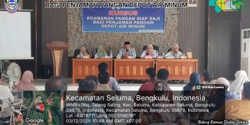 Dinas Kesehatan Seluma Gelar Kursus Keamanan Pangan Siap Saji bagi Penjamah Pangan Depot Air Minum