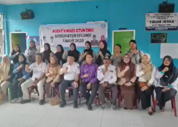 BIDANG KESMAS DINAS KESEHATAN KABUPATEN SELUMA LAKUKAN AUDIT KASUS STUNTING DI DESA TALANG RAMI