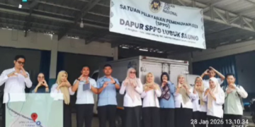 DINAS KESEHATAN SELUMA LAKUKAN INSPEKSI KESEHATAN LINGKUNGAN DAN KOORDINASI SIKLUS PEMENUHAN GIZI DI SPPG LUBUK SAHUNG